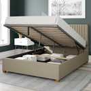 Aspire ottoman bedframe in Natural kingsize - British product