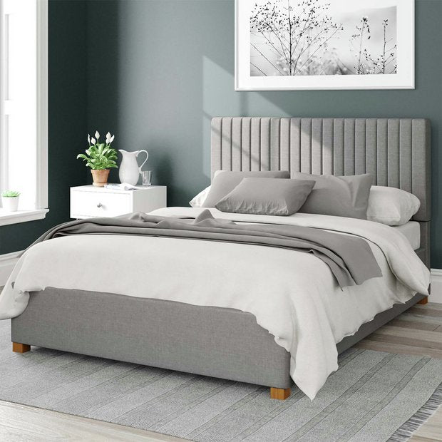 Aspire Ottoman Bed Frame Grey Kingsize - British product