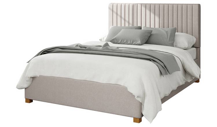 Aspire Kingsize Ottoman Bedframe in Off White - British product