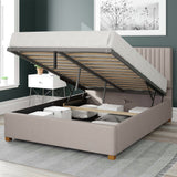 Aspire Kingsize Ottoman Bedframe in Off White - British product