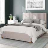 Aspire Kingsize Ottoman Bedframe in Off White - British product