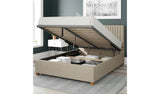 Aspire double ottoman bedframe in cream - British product