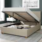 Aspire Ottoman Bedframe in Cream Superking - British product