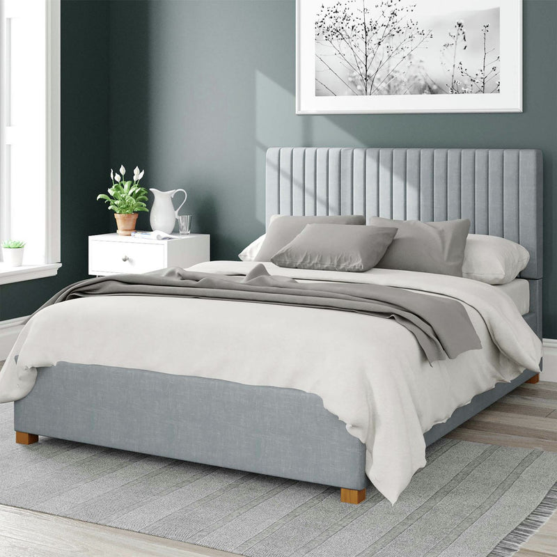 Aspire Grant Double Ottoman Bedframe Sky Blue - British product