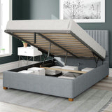 Aspire Grant Double Ottoman Bedframe Sky Blue - British product