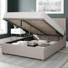 Aspire Superking Ottoman Bedframe in Off White - British product