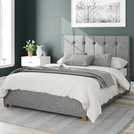 Aspire Hepburn Twill Super King Ottoman Bedframe Grey - British product