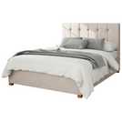 Aspire Hepburn Twill Ottoman Bedframe Kingsize Natural - British product