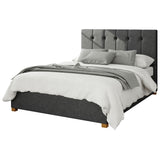 Aspire Hepburn Twill Ottoman Bedframe Kingsize Natural