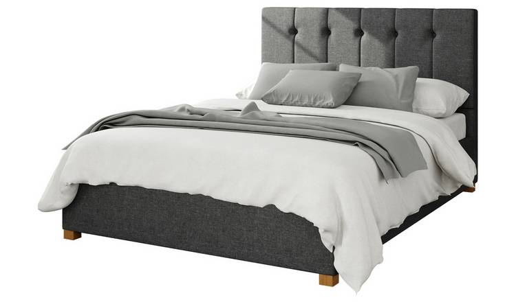 Aspire Hepburn Twill Super King Ottoman Bedframe Charcoal - British product