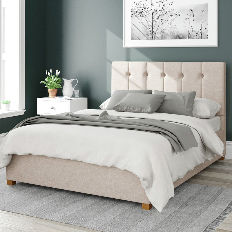 Aspire Superking Ottoman bedframe in Natural - British product