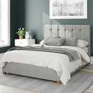Aspire Hepburn Velvet Kingsize Ottoman Bedframe in Duck Egg - British product