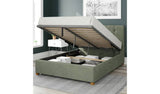 Aspire Hepburn Velvet Kingsize Ottoman Bedframe in Duck Egg - British product