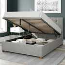 Aspire Double Ottoman Bedframe in Light Silver - British product