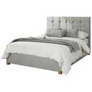 Aspire Double Ottoman Bedframe in Light Silver - British product