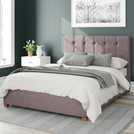 Aspire Hepburn Velvet Kingsize Ottoman Bedframe Blush - British product