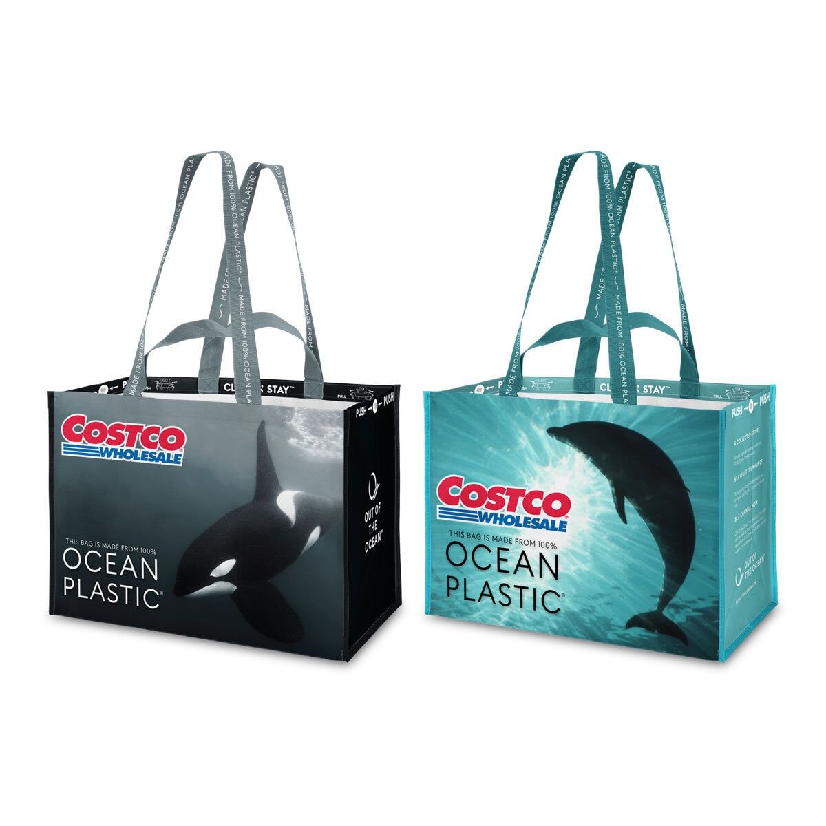 Costco Ocean Plastic Reusable Shopping Bags, 2 Pack GOODS Costco UK