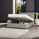 LLB Ottoman storage bedframe in Duck Egg, Small Double size, UK version