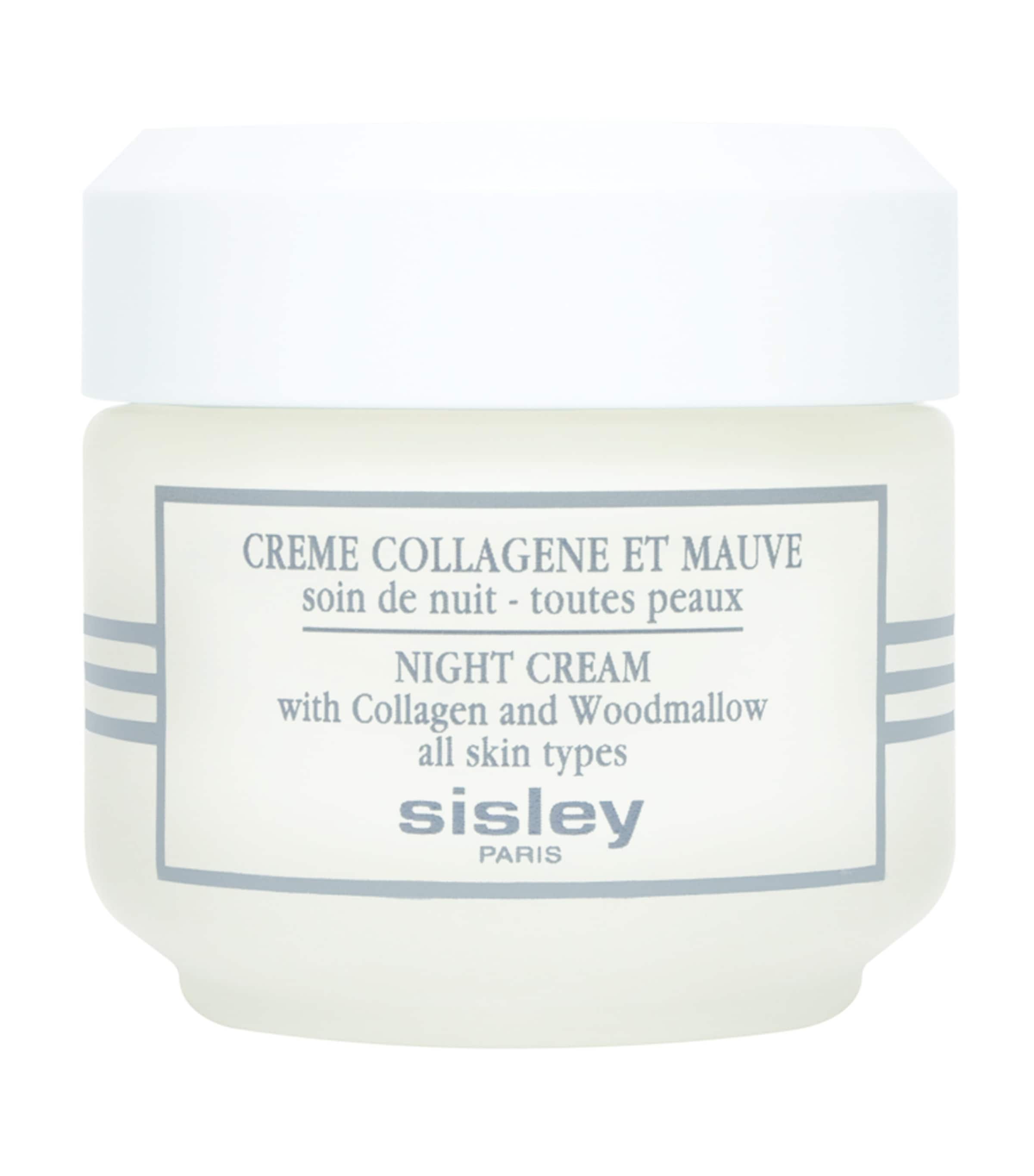 Sisley night cream with collagen and woodmallow (British brand)