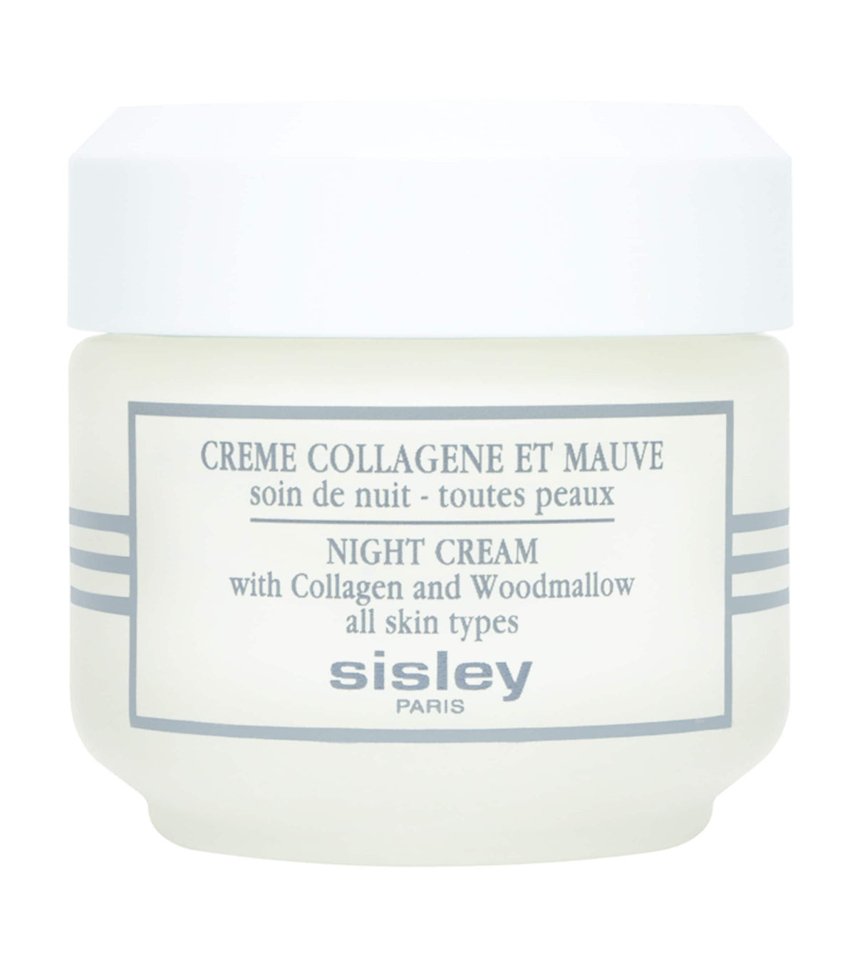 Sisley night cream with collagen and woodmallow (British brand)