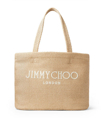 Harrods Jimmy Choo Beach Woven Tote Bag- Buy online at McGrocer
