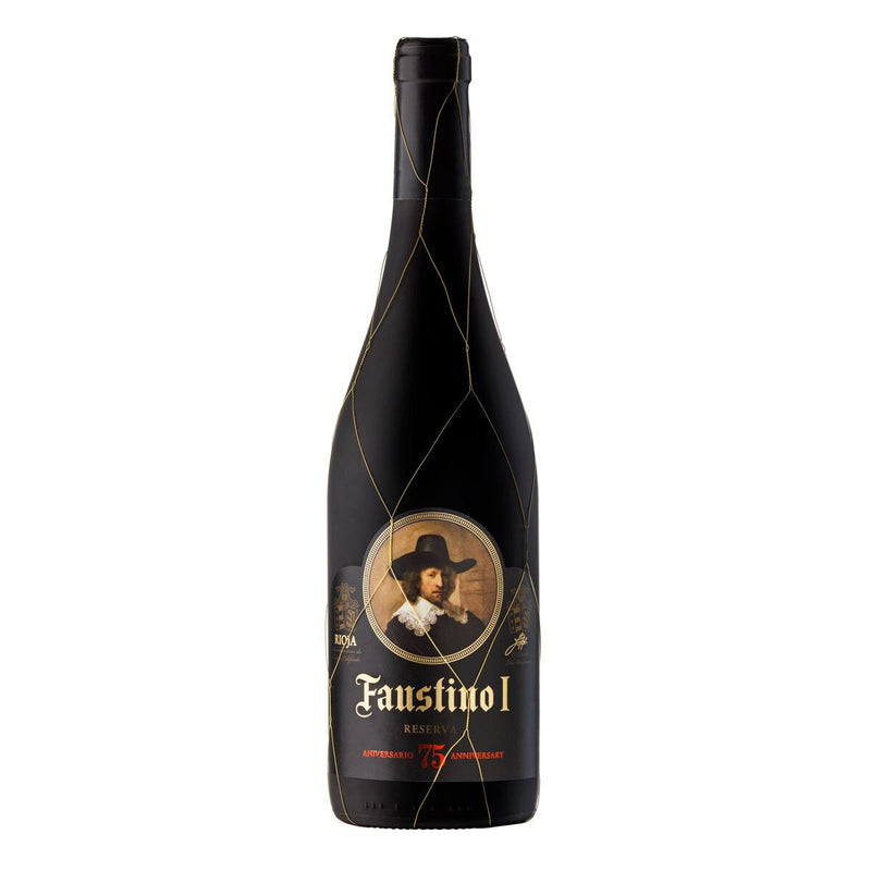 Faustino red wine 75th Anniversary Reserva Rioja 2018 75cl - British product