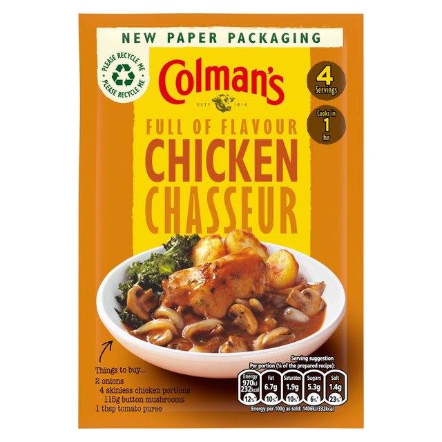 Colman's Chicken Chasseur Recipe Mix   43g GOODS M&S   