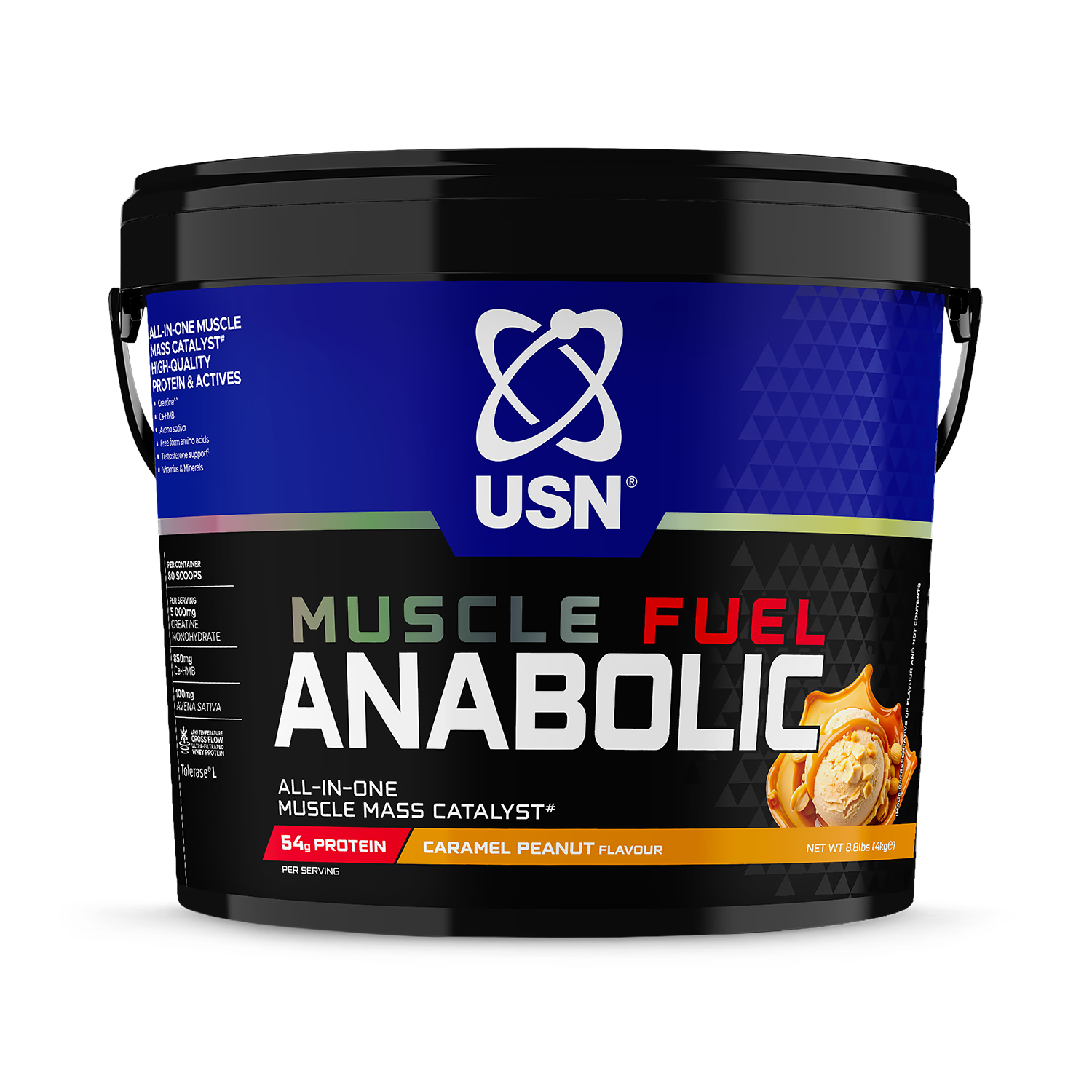 USN Muscle Fuel Anabolic caramel peanut 4kg, imported from the UK