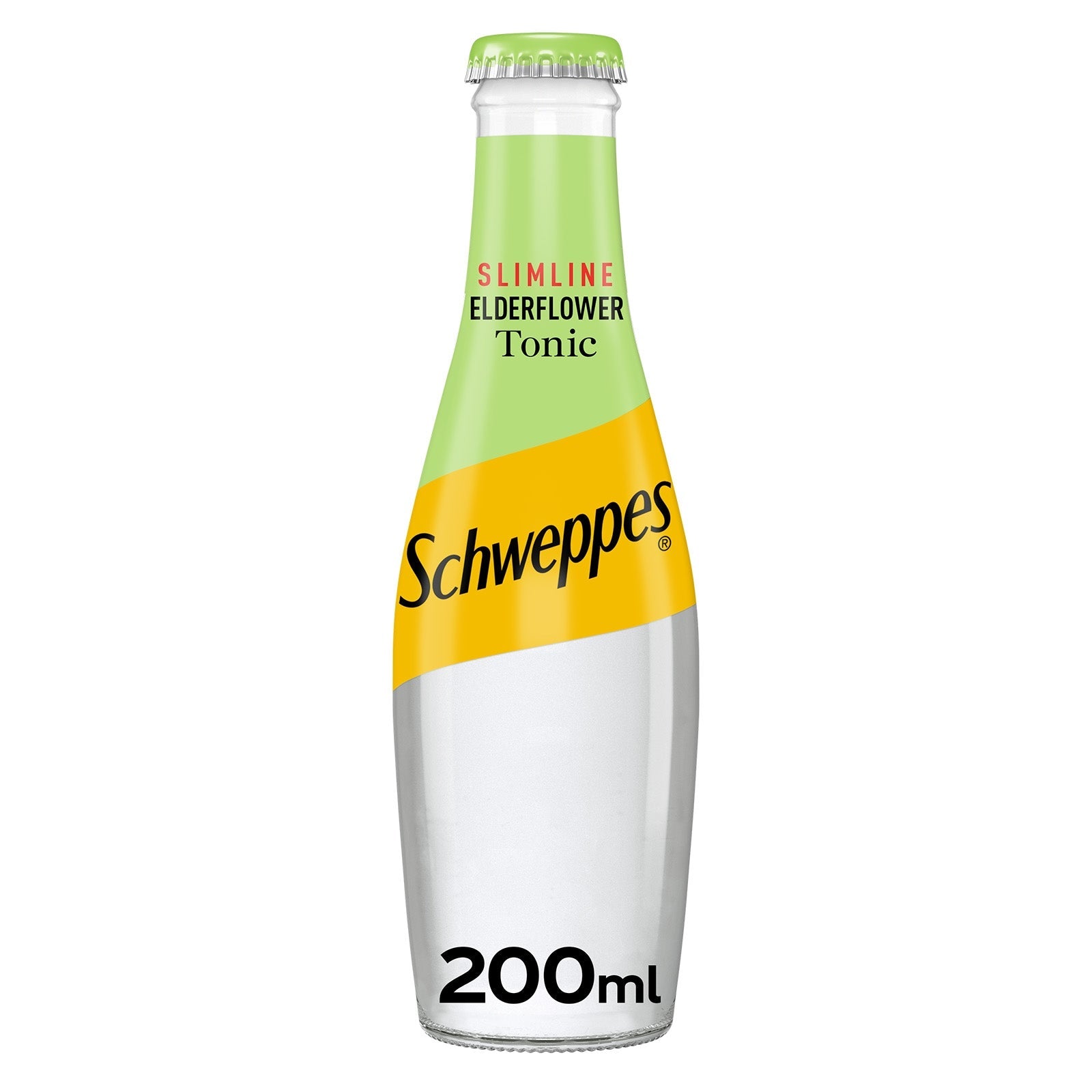 Schweppes slimline elderflower tonic water 24 x 200ml bottles (British brand)