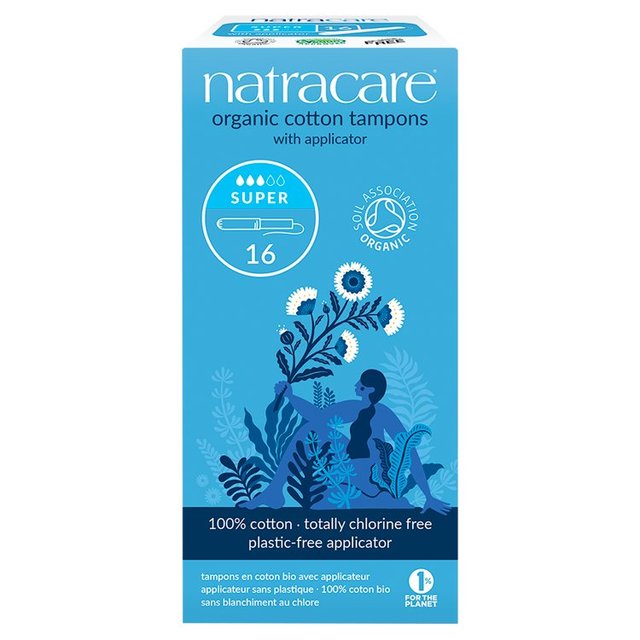 Natracare Organic Tampons Super Applicator   16 per pack GOODS M&S   