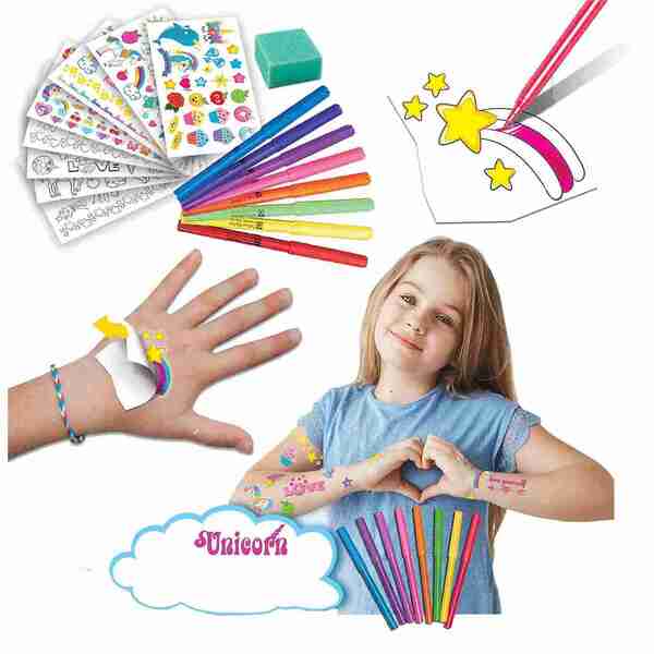 Small World Toys Unicorn Tattoos Kit (British brand)