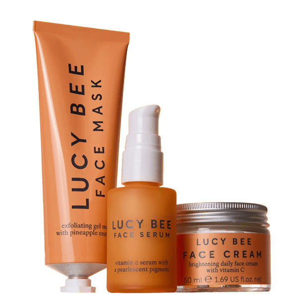 Lucy Bee Vitamin C Brightening Skincare Collection set - British product
