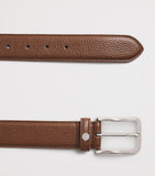 Harrods leather belt with metallic H logo, Italian craftsmanship (British brand)