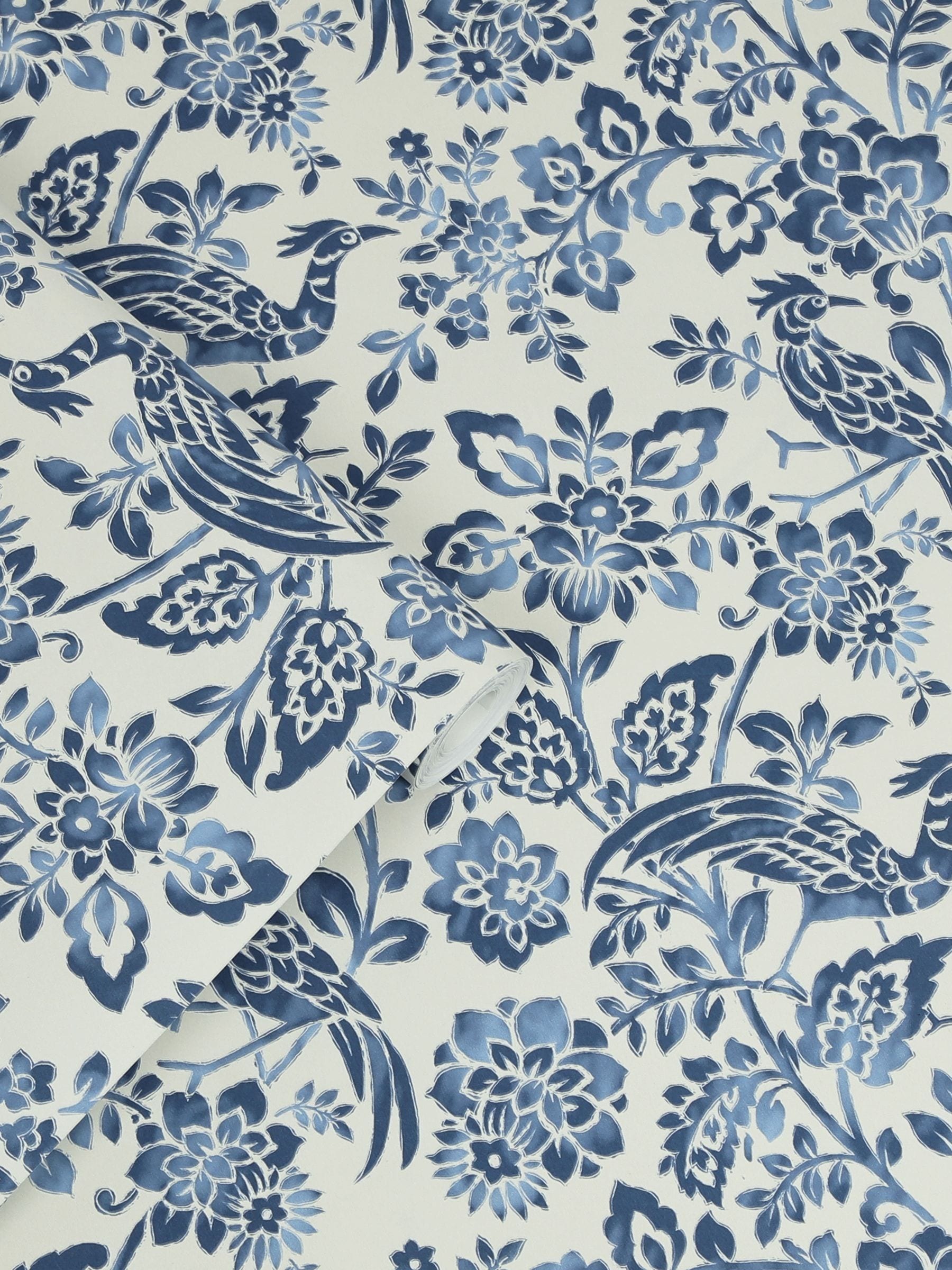 Laura Ashley Dark Seaspray Blue wallpaper 10m, UK version