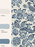 Laura Ashley Dark Seaspray Blue wallpaper 10m, UK version