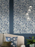 Laura Ashley Dark Seaspray Blue wallpaper 10m, UK version