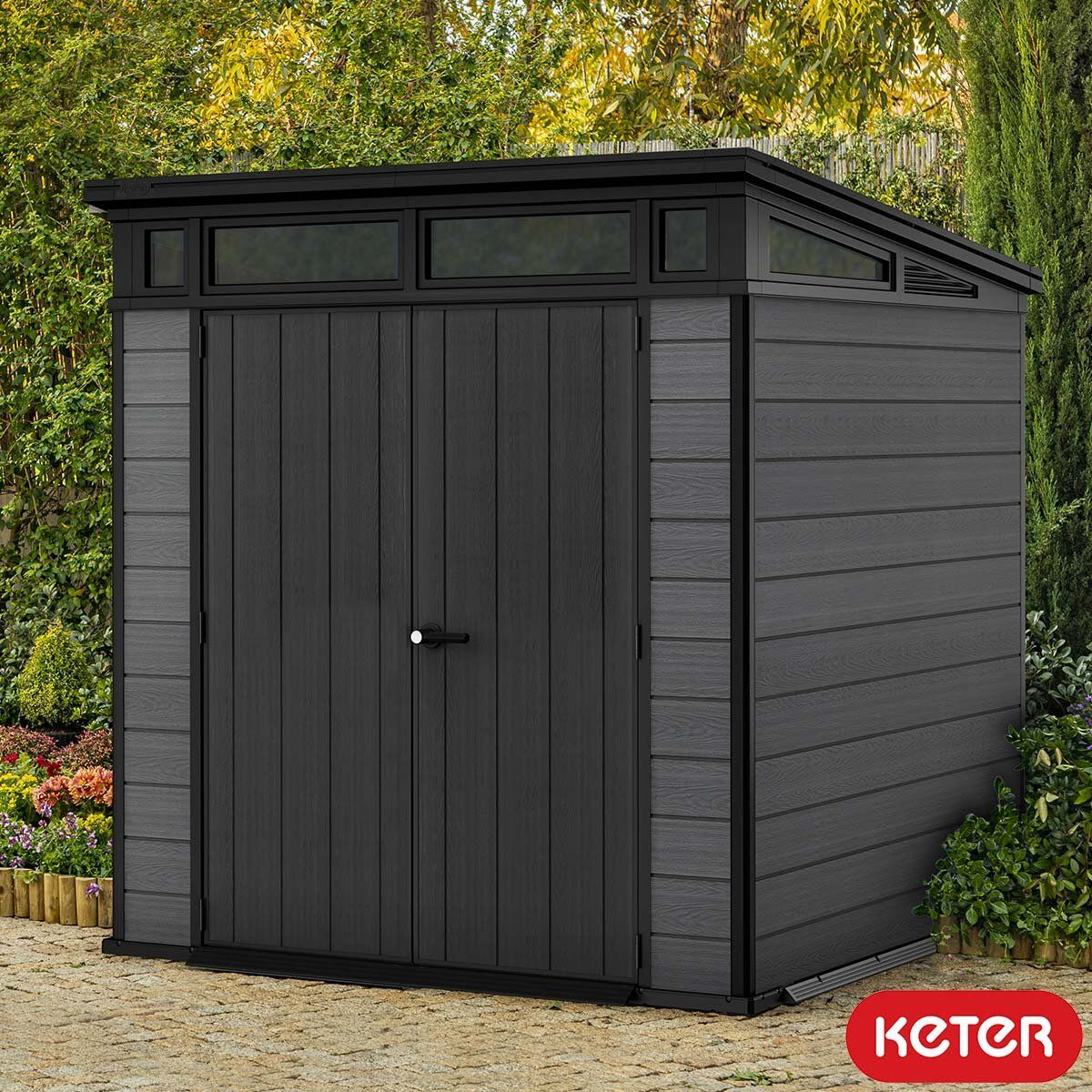 Keter Cortina 7ft 1" x 7ft 1" (2.16 x 2.16m) Storage Shed GOODS Costco UK