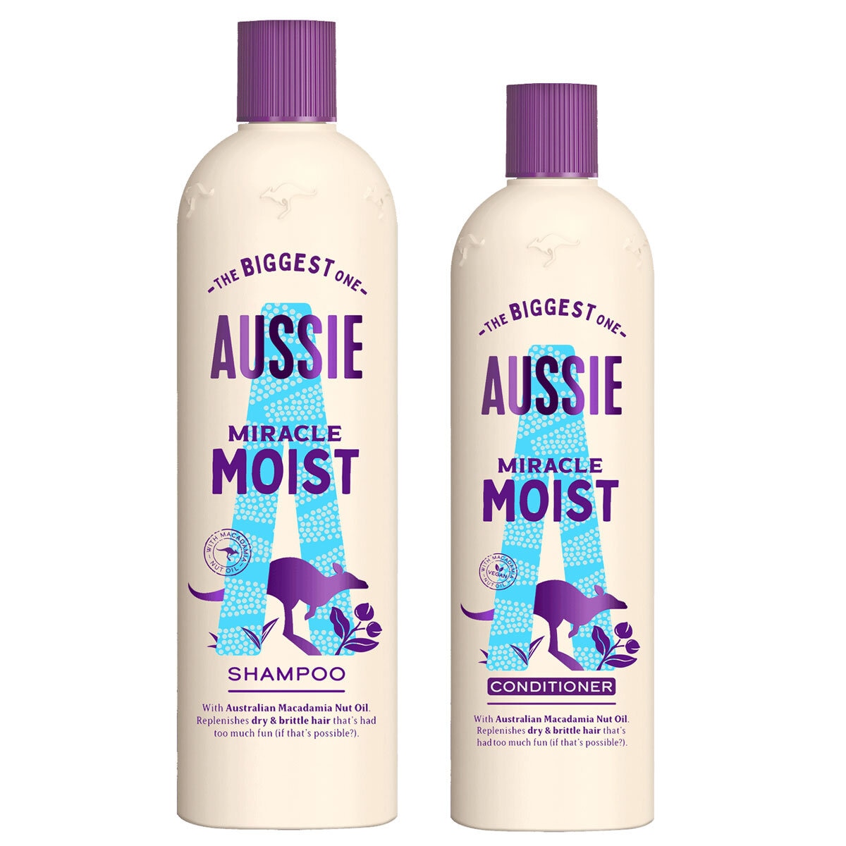 Aussie Miracle Moist Shampoo 675ml and Conditioner, 470ml GOODS Costco UK