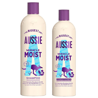 شامبو Aussie Miracle Moist 675 مل وبلسم، 470 مل