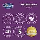 Silentnight 10.5 Tog Soft Like Down Double Duvet (British brand)