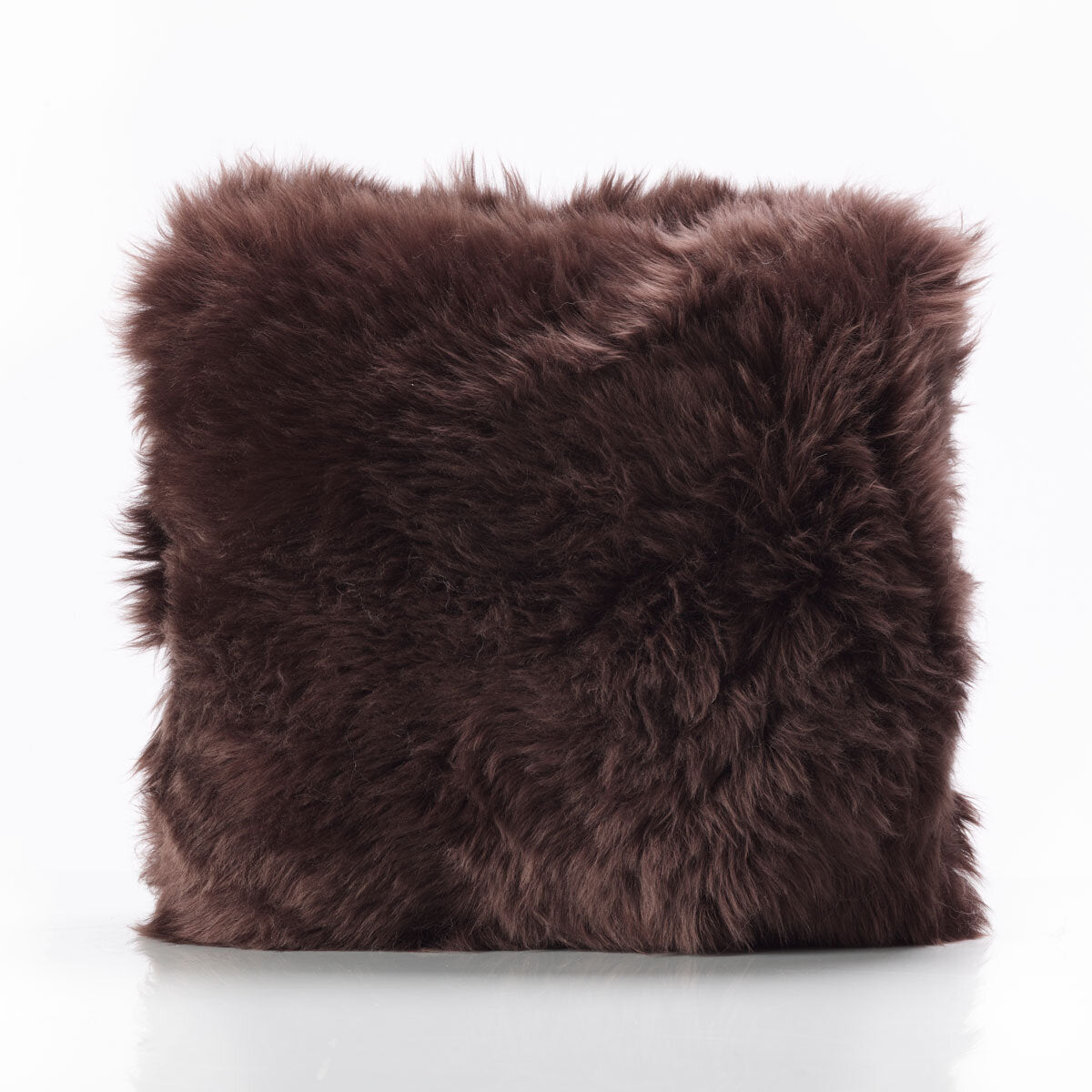 Bowron double sided sheepskin cushion 35cm brown (British brand)