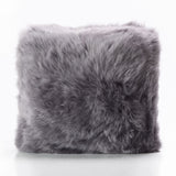 Bowron double-sided sheepskin cushion Dover Grey 35x35cm, UK version