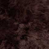 Bowron sheepskin cushion brown 35x35cm, imported from the UK