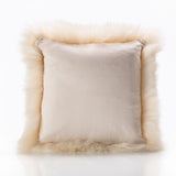 Bowron sheepskin cushion Champagne 35x35cm, imported from the UK