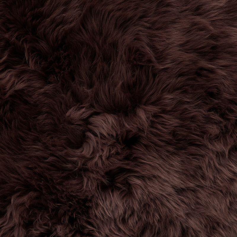Bowron sheepskin cushion brown 35x35cm, imported from the UK