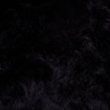 Coussin Bowron noir en peau de mouton 35x35cm, version UK