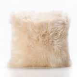 Bowron sheepskin cushion Champagne 35x35cm, imported from the UK