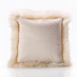 Bowron sheepskin cushion Champagne 35x35cm, imported from the UK