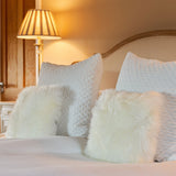 Bowron Single Sided Sheepskin Cushion in 7 Colours 35x35cm