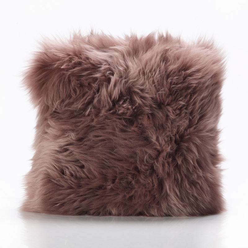 وسادة بون من جلد الغنم 35 × 35 سم لون باكو - منتج بريطاني